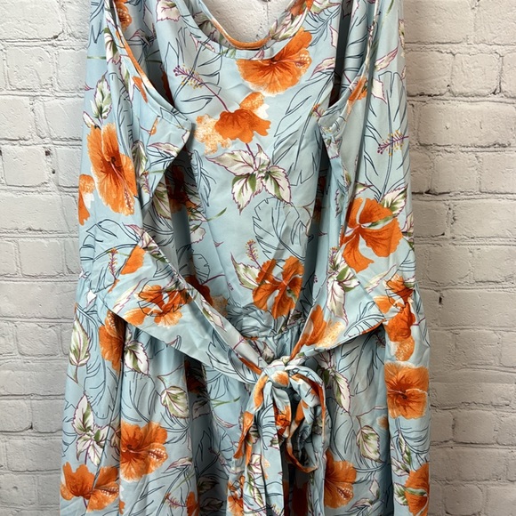 BloomChic Floral Belted Pocket Tank Dress Plus Size 6X (30) - Picture 4 of 6